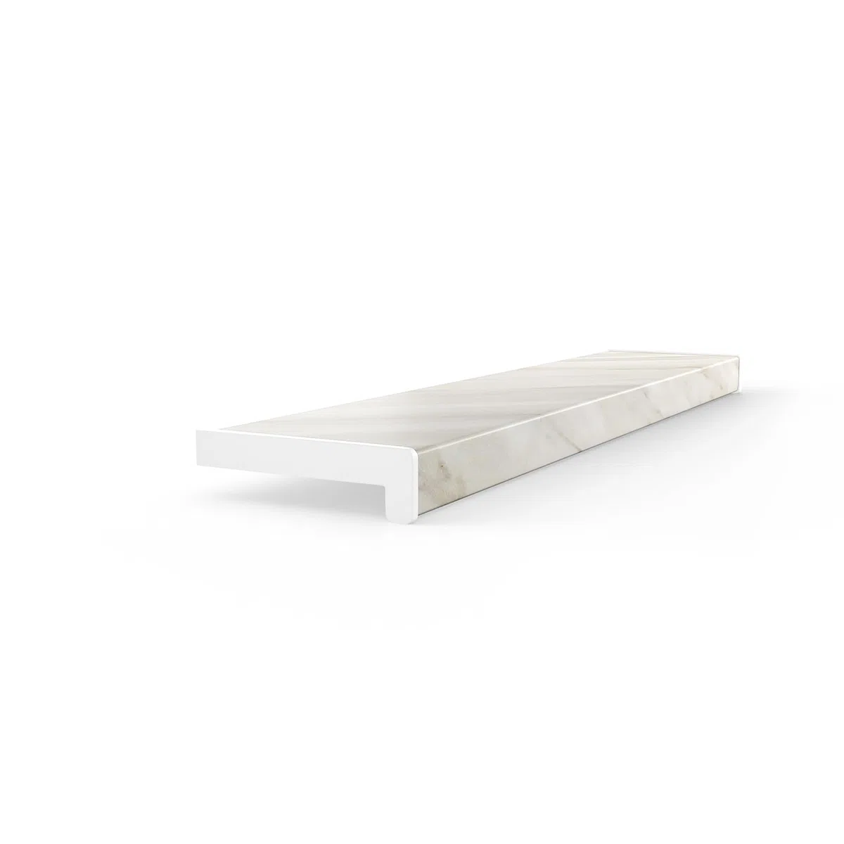 Davanzale per finestra in PVC, 15 cm x 110 cm, marmo, per interni, davanzale per interni, al metro, per soggiorno, decorazione, in plastica