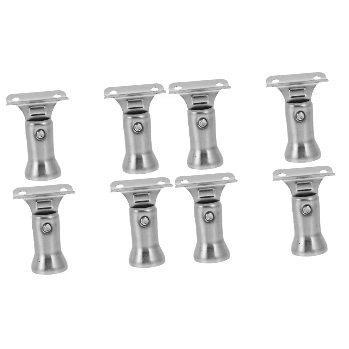 Hemobllo 8pezzi Supporto Per Corrimano Acciaio Inossidabile Per Scale e Ringhiere Staffa Resistente e Facile Da Installare Design Semplice e Finitura Liscia Perfetta Per Uso Ed Esterno