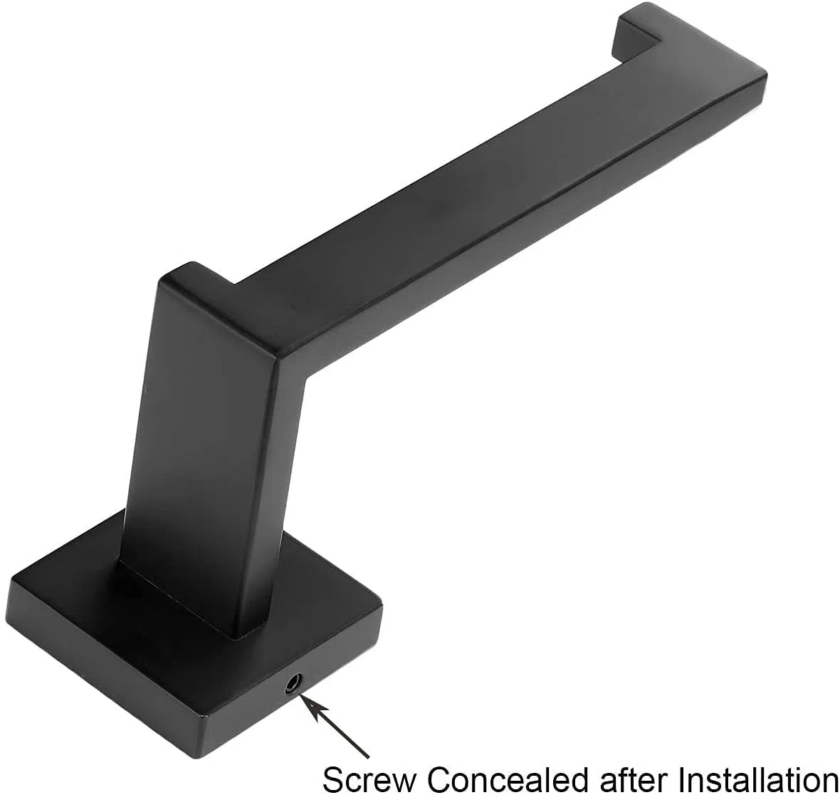 YUET Porta Rotolo Carta Igienica In Acciaio Inox 304 Cromato, Montaggio a Viti, Per Bagno e Cucina Toilette, Rotondo, Nero Opaco
