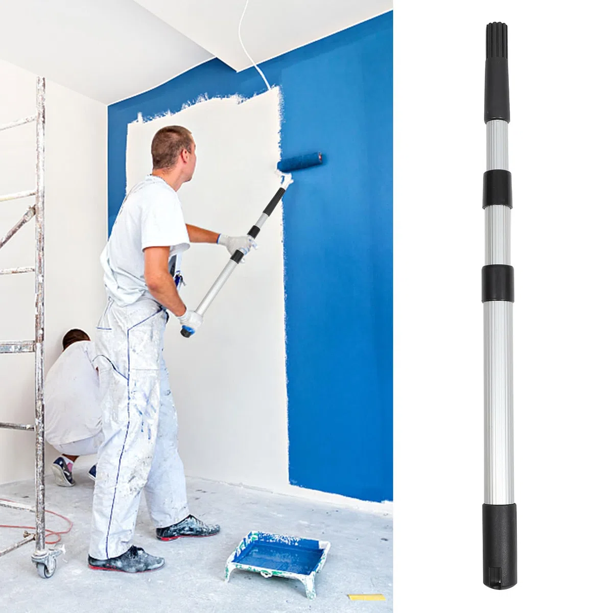 Asta Telescopica in Lega di Alluminio 3 Metri per Pittura Rullo e Lavori in Quota