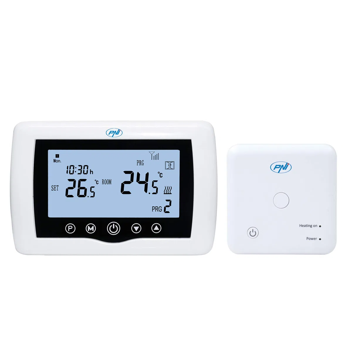 Termostato intelligente PNI CT36 wireless, con WiFi, controllo Internet, per centrali termiche, APP TuyaSmart