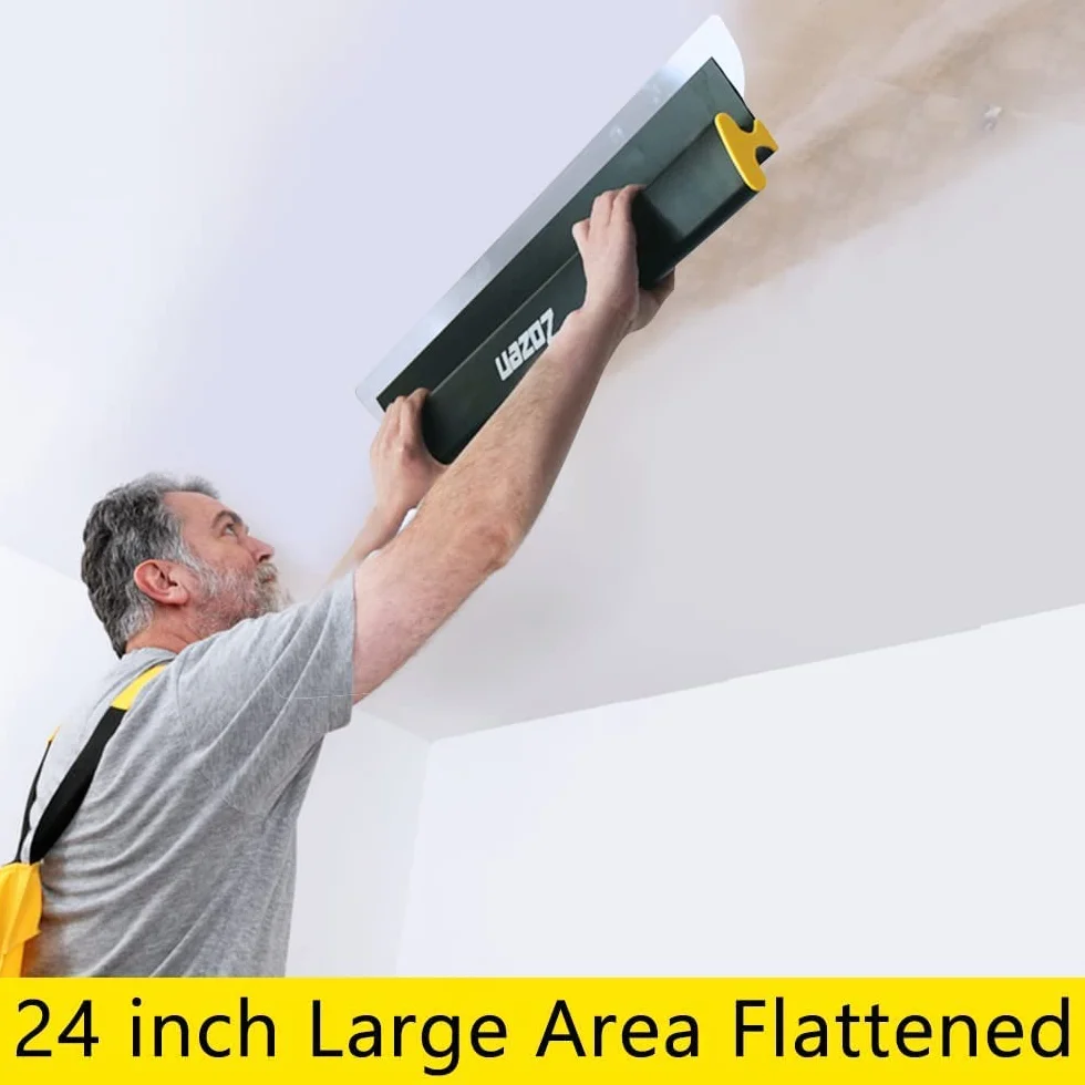 Zozen 60cm Spatole per Stucco/coltello a parete secca, Lame in acciaio inossidabile + design della maniglia a forma di z,Per intonaco o applicazione a parete.