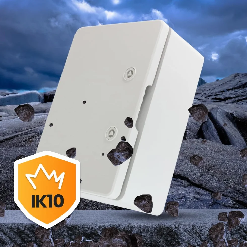 Armadio di distribuzione a parete con piastra di montaggio zincata, scatola industriale di controllo vuoto in plastica ABS con porta protezione IP65 (MD9001)