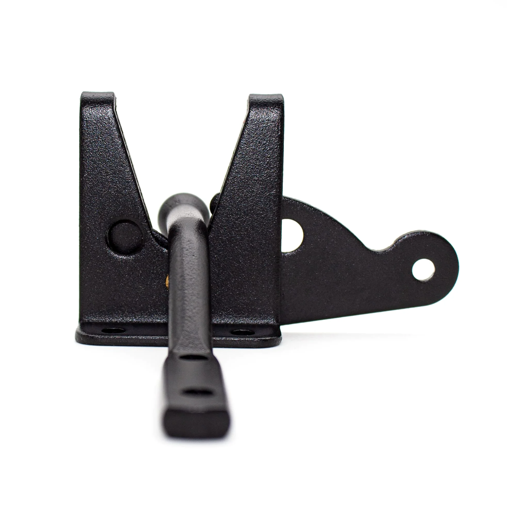 DOJA Barcelona | Set Cerniere Ferro Battuto e Chiusura | Cerniera a T 150x45x185x2,5mm | Serratura 48x38x58mm | Acciaio Zincato Nero | Set Cerniera Ferro Battuto Porte Legno per Interni ed Esterni