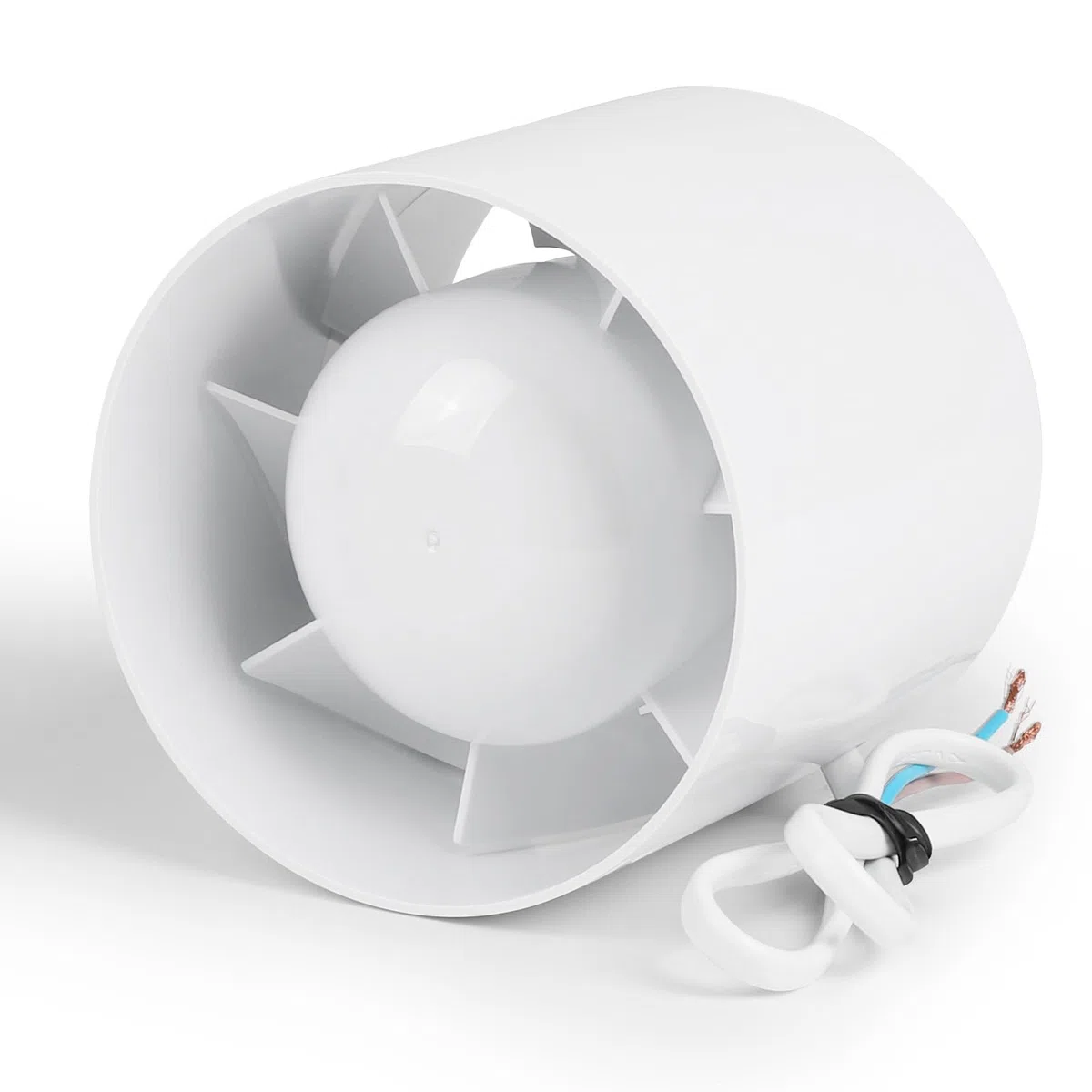 lalago Ventilatore da Condotto Aspiratore 100mm, Estrattore Aria 130m³/h 34dB Silenzioso, Aspiratore da Bagno, Estrattore D'aria per WC, Cucina, Ufficio,Tenda, Serra,Garage