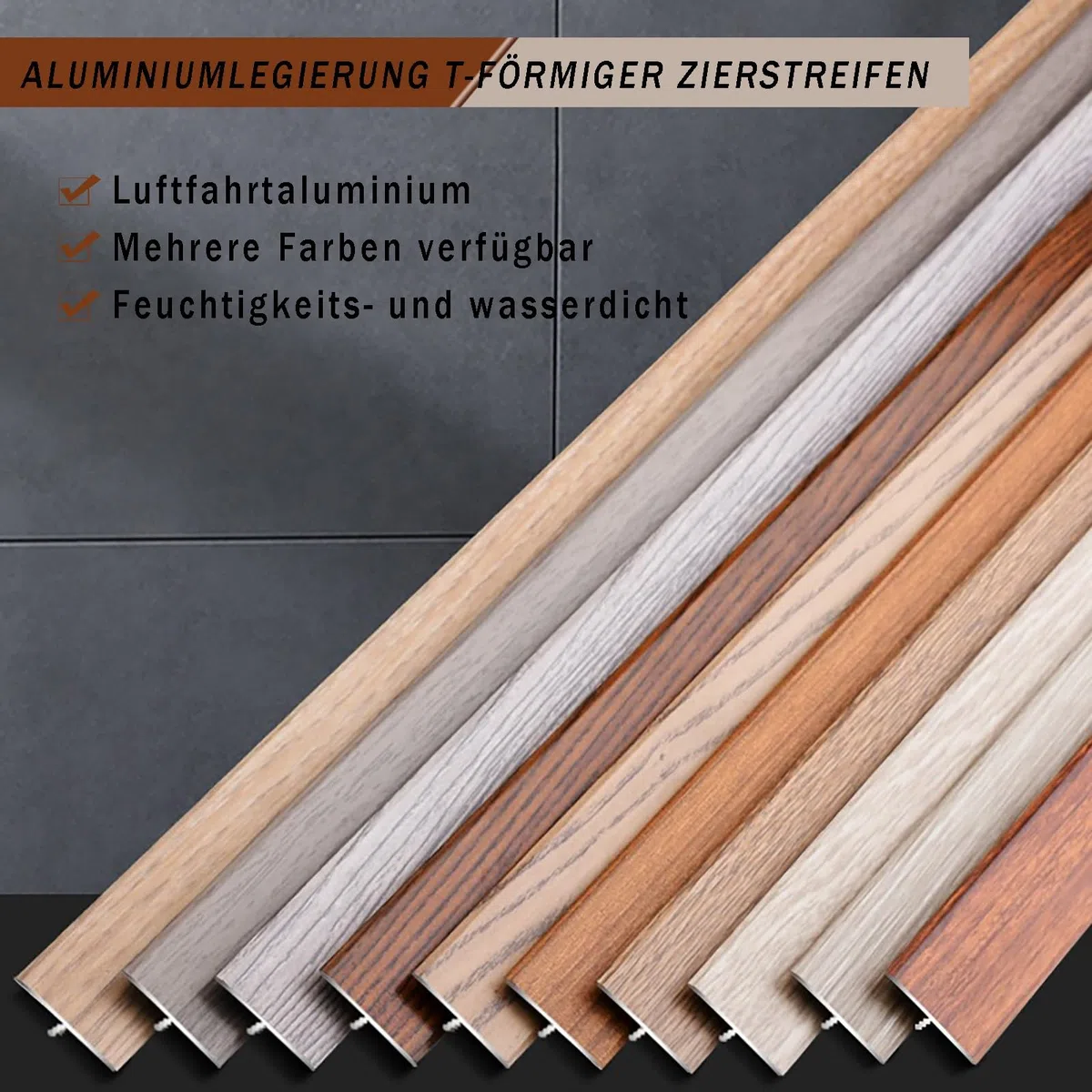 3 Pezzi Profilo Di Transizione A Forma Di T - Soglia Universale Da 90cm Per Pavimenti Laminati, Legno E Piastrelle - Striscia Divisoria Per Transizioni Fluide E Senza Interruzioni(Helle Eiche,