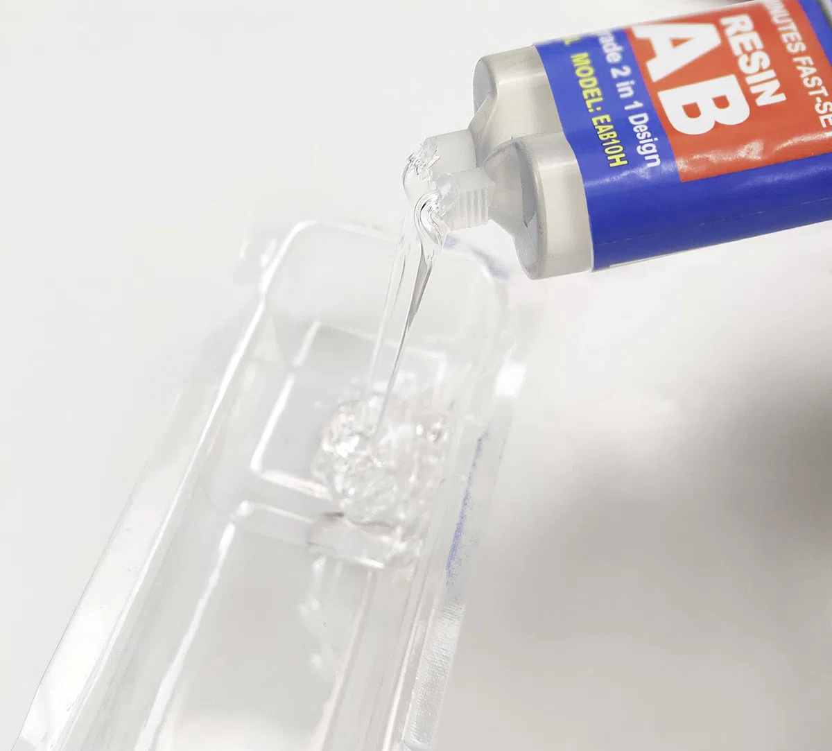 XUDOAI, Resina Epossidica, Adesivo per Iniezione Trasparente, Riparazione legno, Plastica, Vetro, 25ml