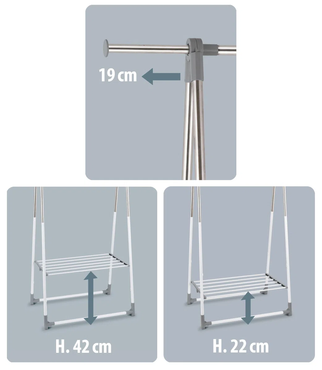 DOMO PAK LIVING Stander appendiabiti pieghevole
