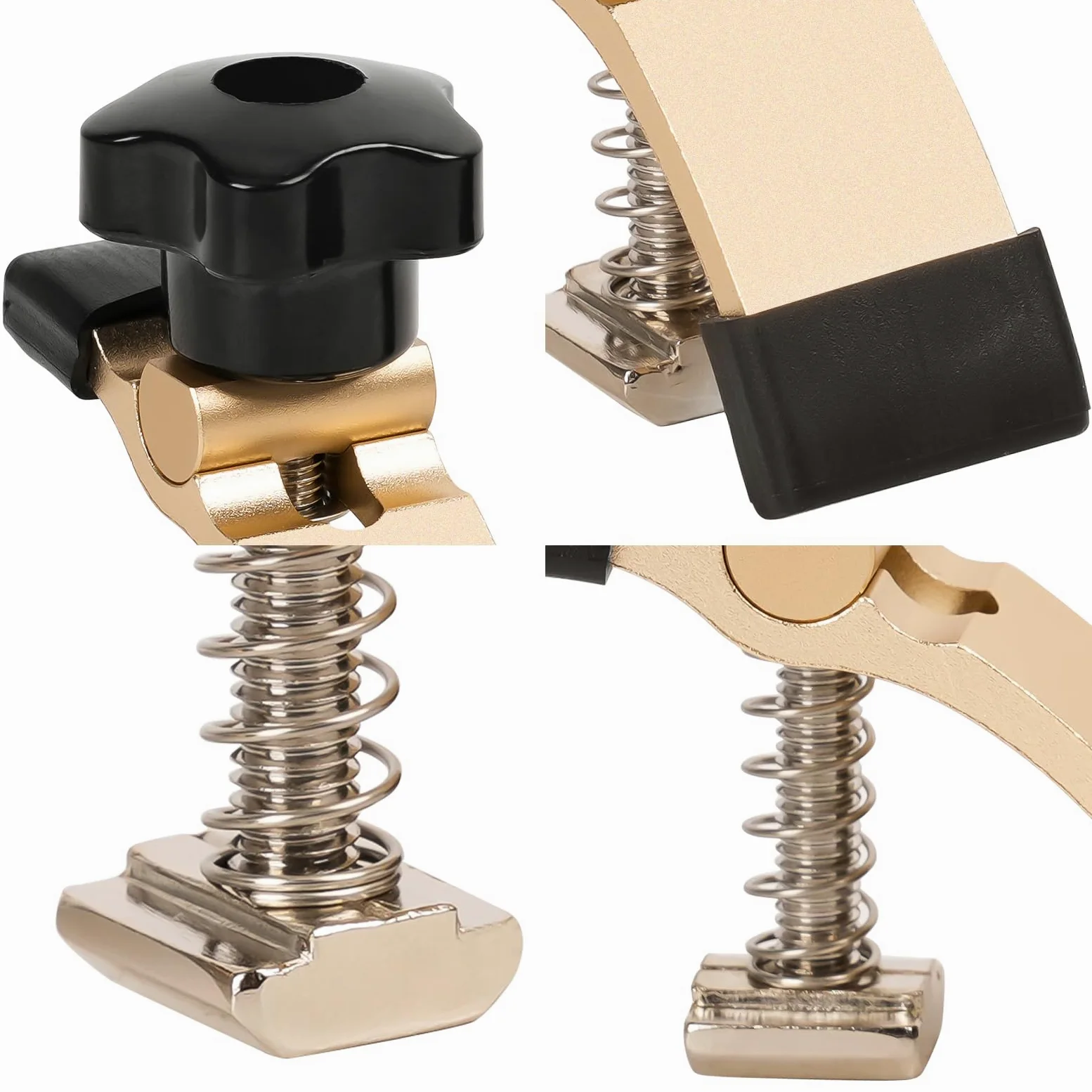 LUNYEE Kit di 2 mini morsetti per tenere premuto, morsetto per router CNC per lavorazione del legno e lavorazione dei metalli, compatibile con router CNC 3018, 3018 Pro Max/3018-Pro Ultra, 6,3 cm