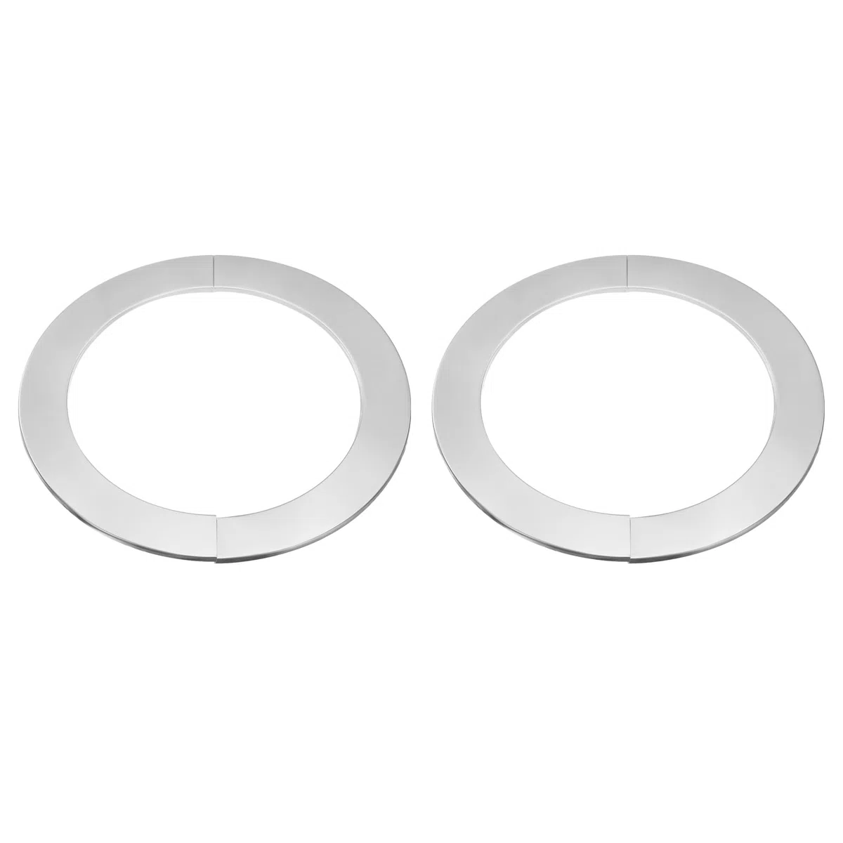 QUARKZMAN 2Pcs Flangia A Parete Divisibile 7.17" (182mm) Acciaio Inossidabile Rotondo Autoadesivo Flangia Divisibile Copertura Tubo Clip-on Collare Anello Per Pavimento Soffitto Bagno