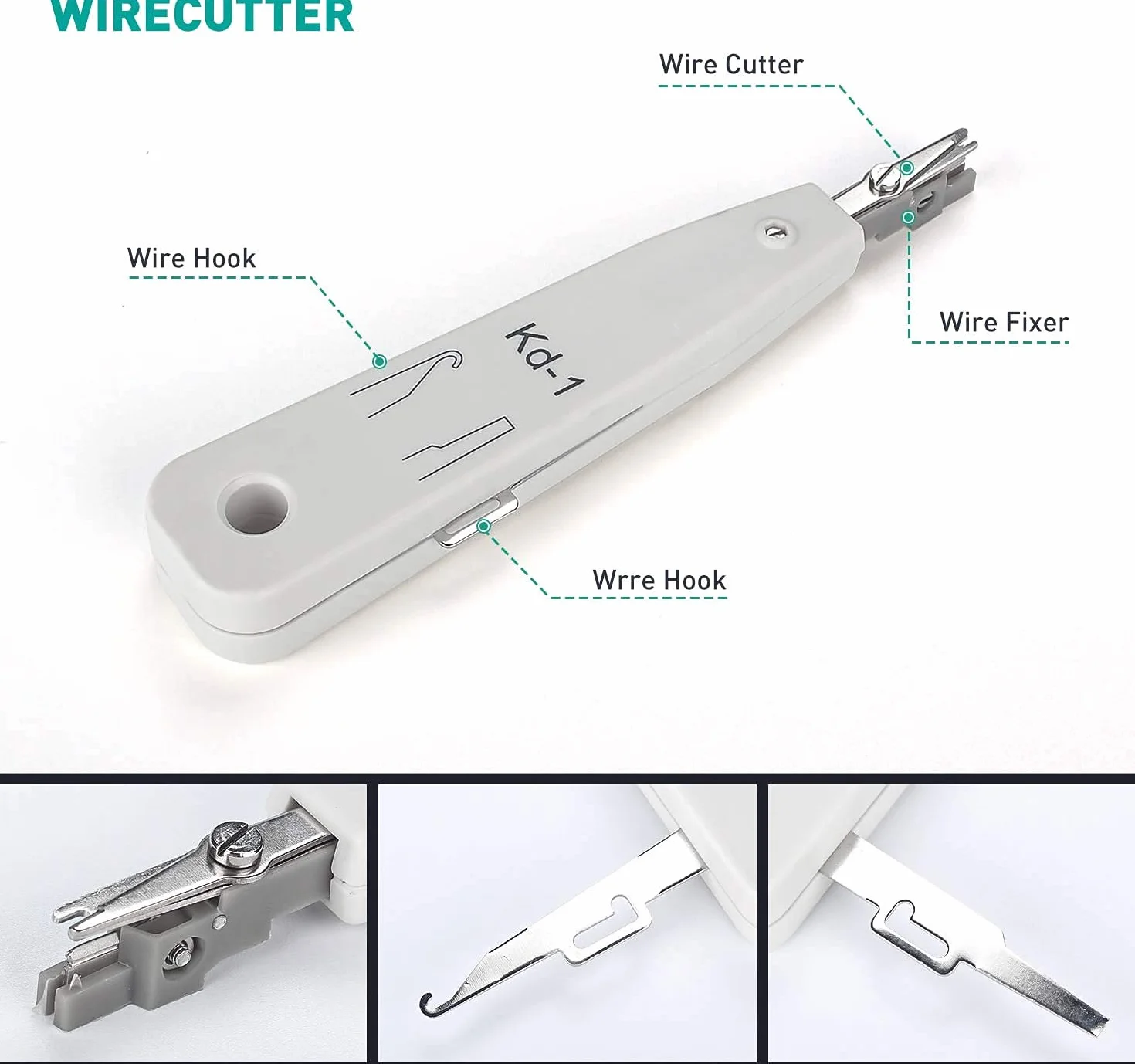Kit Di Strumenti Di Riparazione Di Rete,Strumenti Professionali Per Elettricisti Rj45 Rj11 Rj12 Cat5 Cat5e Crimping Tool, Con Tester Per Cavi Ethernet Per Uso Domestico E In Ufficio(12 in 1)