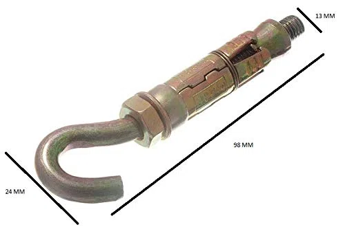 6 x Shield Anchor Hook RAWL Tipo bullone fissaggio M8 x 65 mm