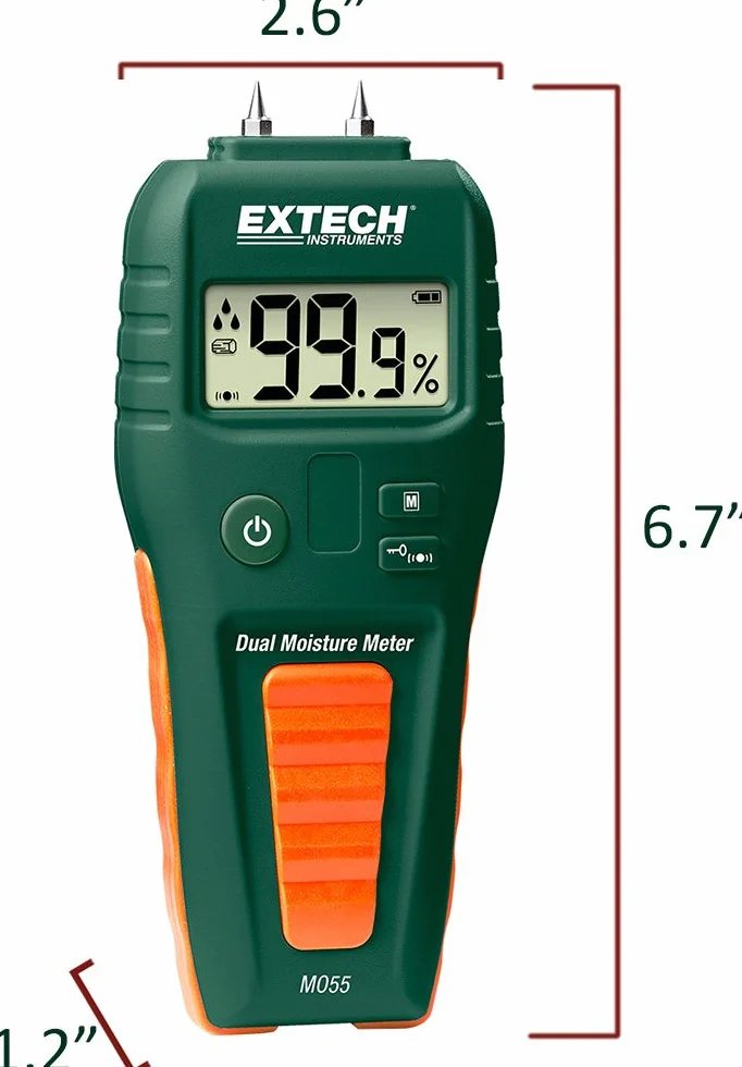 Extech MO55 Misuratore di Umidità Con/Senza Puntali Combinato