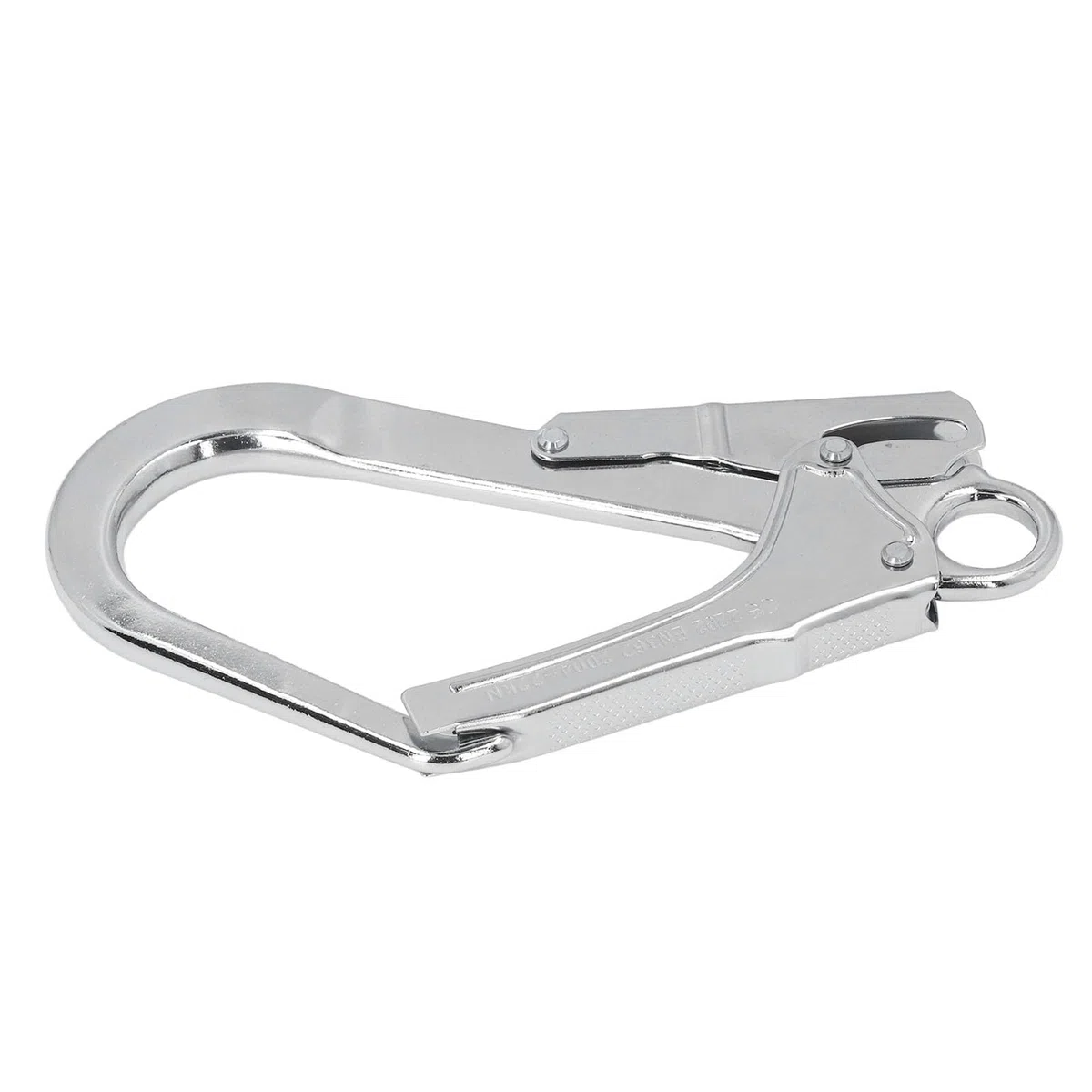 Gancio a Moschettone di Sicurezza per Impalcatura da Arrampicata 25KN, Argento, Acciaio Legato, CARABINER, Attrezzature per Animali di Allevamento, Rettangolare, Chiusura Automatica