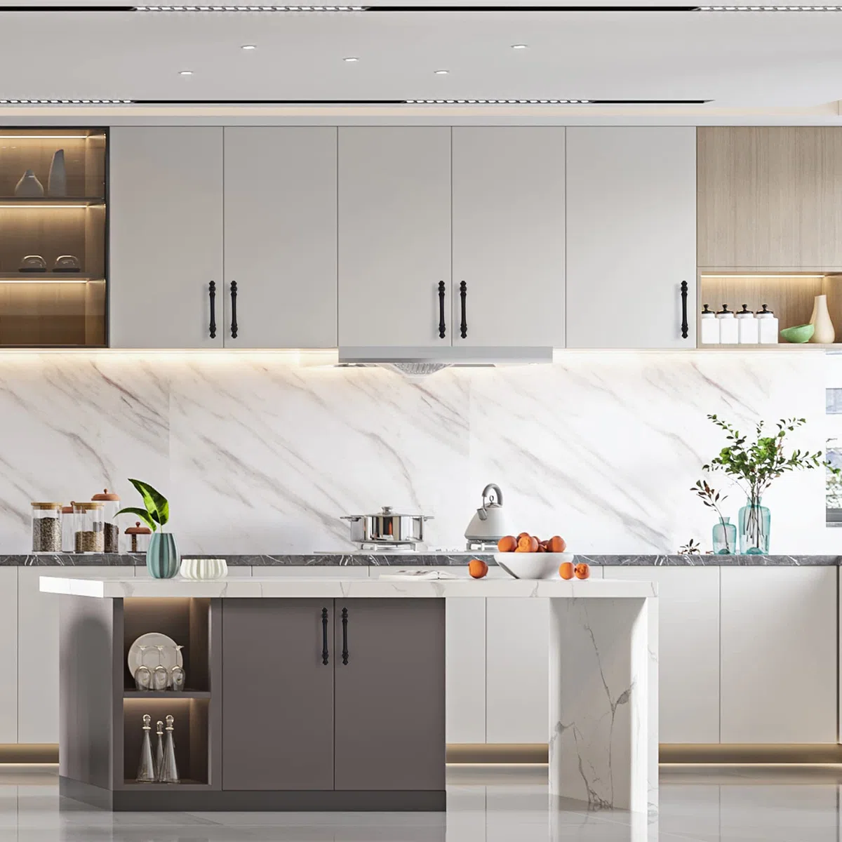 9BUILD 6 Pezzi Nero Distanza fori 96mm Maniglie per mobili da cucina maniglie per mobili maniglie cucina Maniglie per Armadio Maniglie per Mobili Moderni Maniglie Armadio EU0040