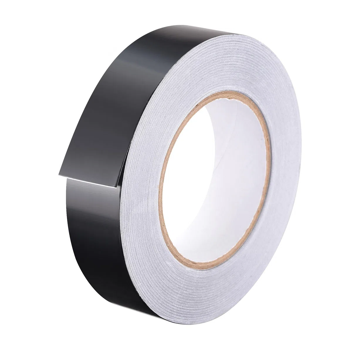 sourcing map Nastro in alluminio nero opaco nastro non riflettente 30mmx50m/150ft per HVAC, sigillatura, patch caldo e luce di blocco