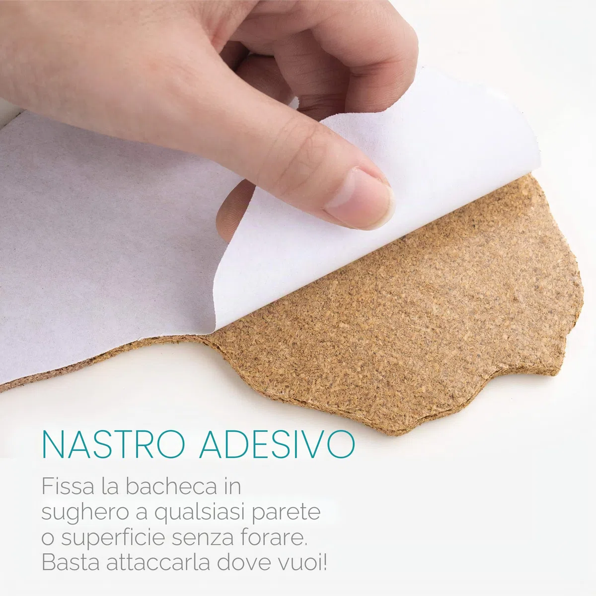 Navaris Planisfero Bacheca Sughero 102x50,3cm - Mappa Mondo Autoadesiva 18x pz 10x Puntine 1x Set Fissaggio - Cork Memo Board con Mappamondo - Marrone