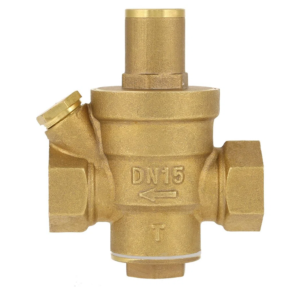 Ottone Regolabile Riduttore valvola di controllo pneumatica valvola di controllo manuale di Pressione Dell'acqua Regolatore Valvola Rubinetto Valvola Limitatore Idraulico Discussione DN25 1 (DN15)