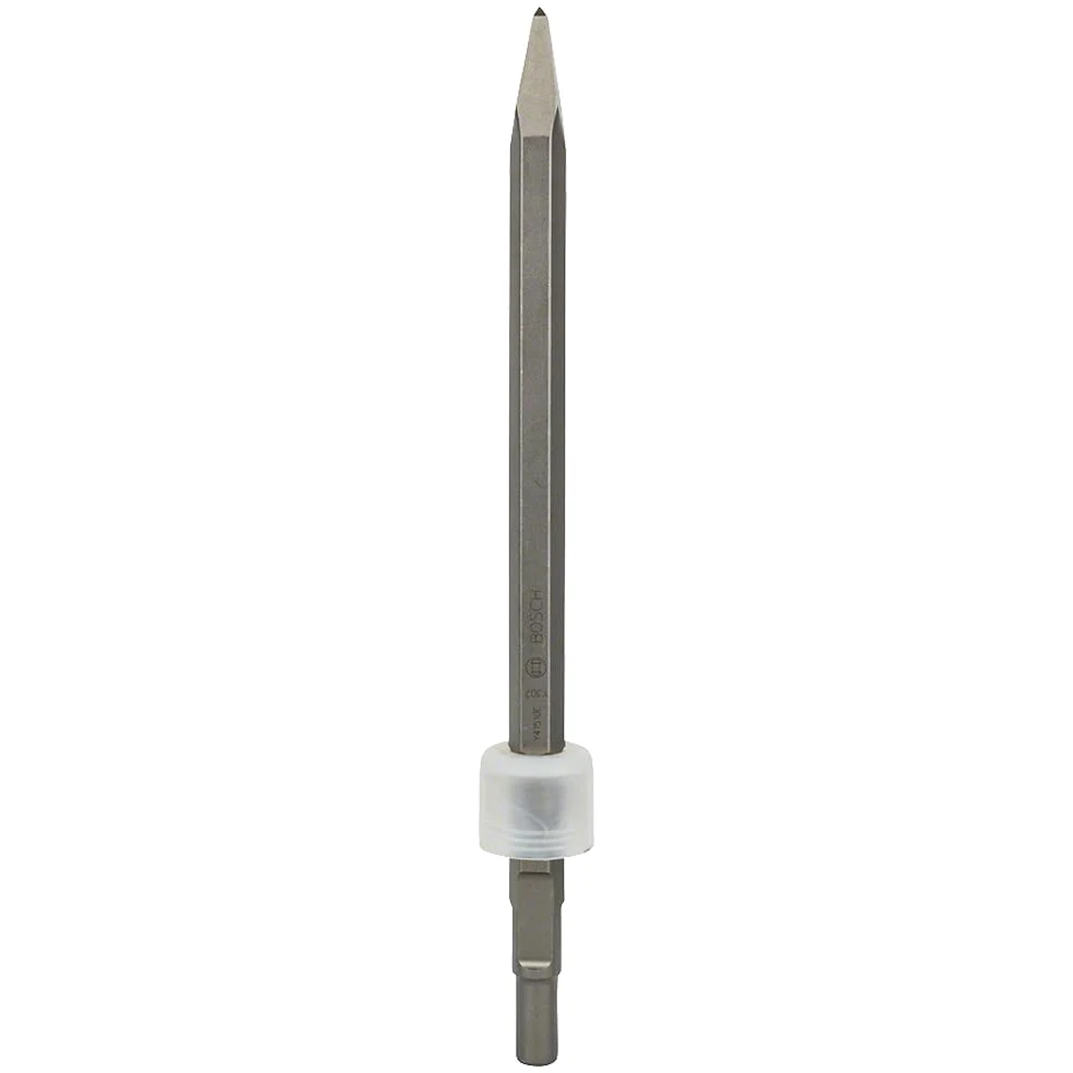 Bosch 1x Scalpello a punta PRO Hex 19-4C, codolo con collare rovesciato (per Calcestruzzo, Mattone, Ø mm, Professional Accessorio Sezionatori)