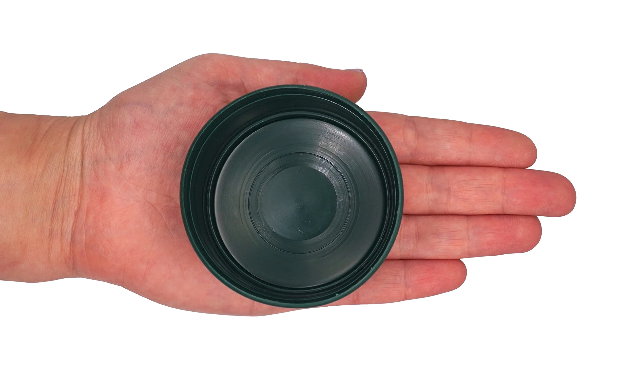 SKIR'CO (10 pz) Tappi per pali di recinzione, rotondi, 60 mm, in plastica verde, per pali di recinzione rotondi, coperture per pali, verde muschio RAL 6005