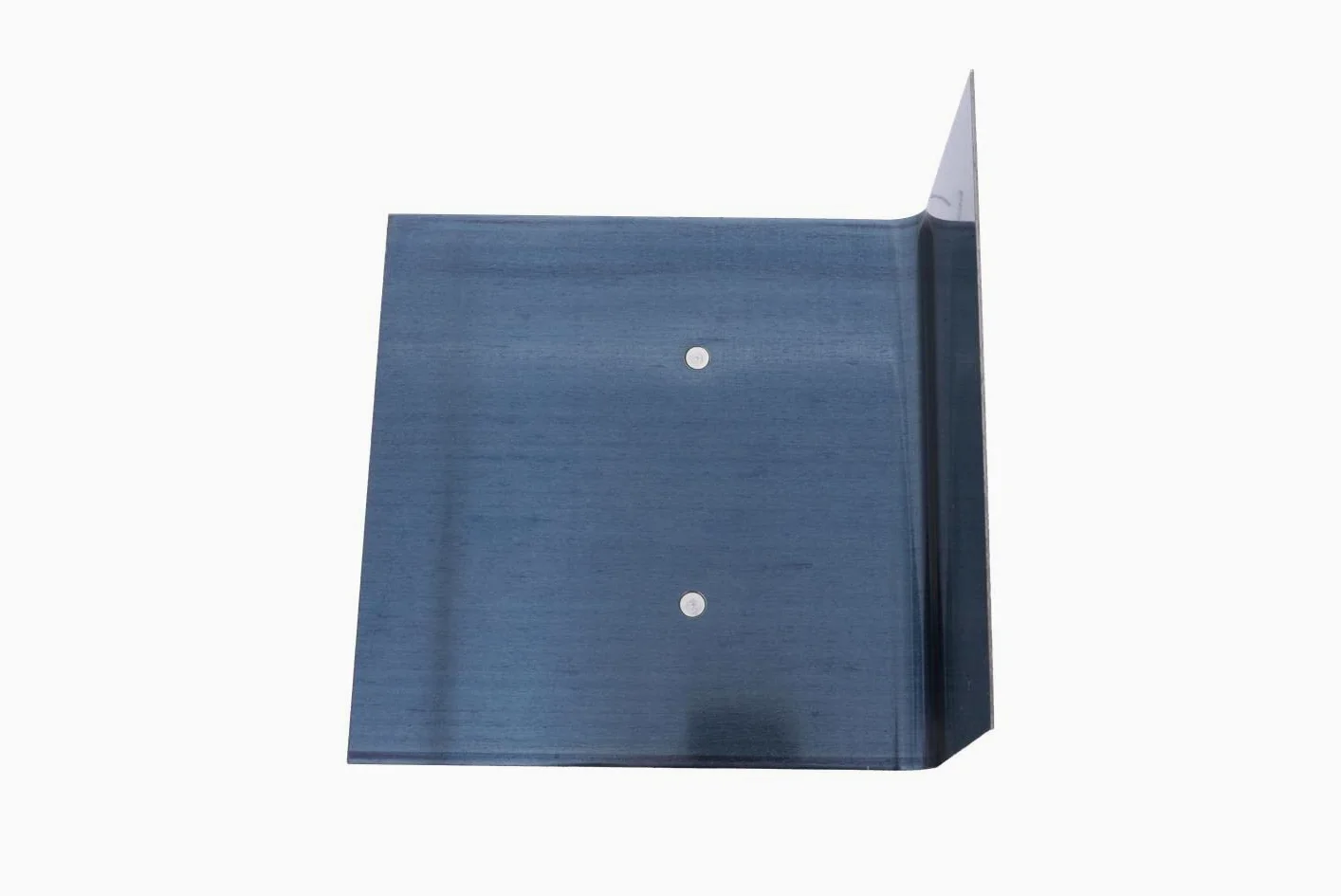Attrezzo per gradini Marshalltown per angoli esterni con raggio di 10 mm e impugnatura DuraSoft, acciaio blu, dimensioni: 152x152x76 mm