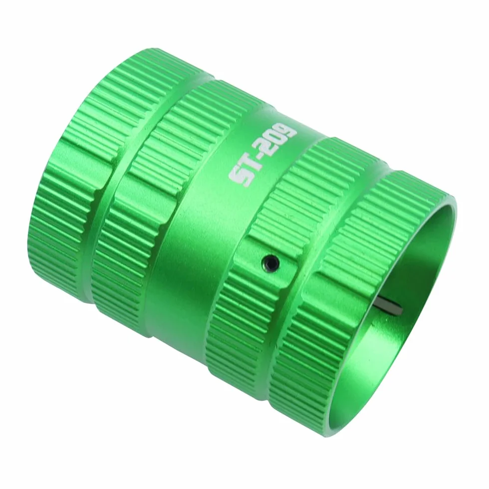 POFET Alesatore per Tubi, sbavatore in Lega di Alluminio, alesatore Universale per sbavatura Esterna Interna 6-38 mm per plastica, Tubi di Rame, Metallo, Legno (Verde)