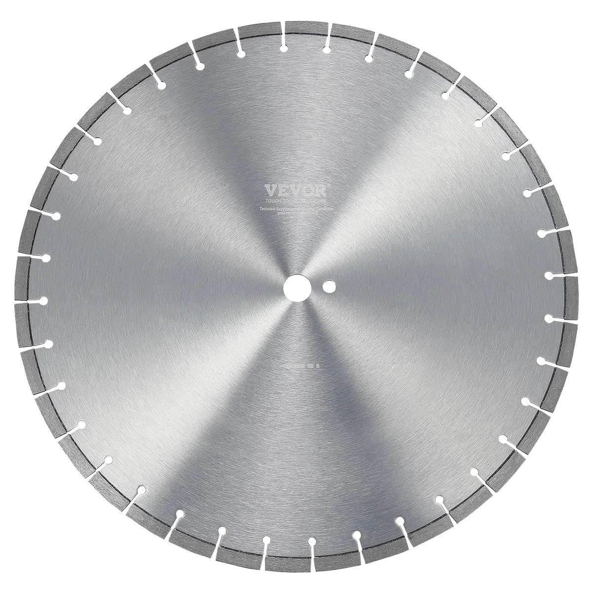 VEVOR Lama per troncatrice diamantata, Lama calcestruzzo 350 mm per lavori a secco o a umido, Lama a segmenti diamantati 10 mm con denti piatti, Diametro foro centrale universale 1"/25,4 mm