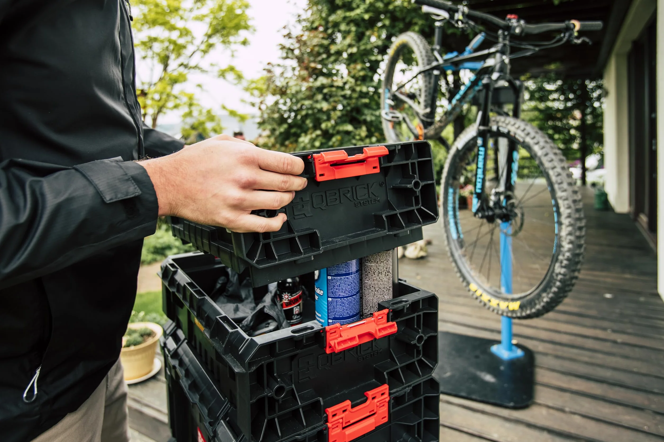 Qbrick System Organizzatore Porta Utensili Vuoto Organizer Scatola Di Assortimento 450 x 358 x 110 mm Nero Rosso PRO Organizer 300