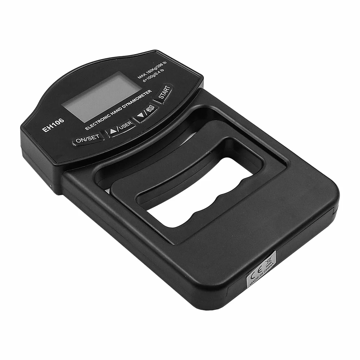 Tester di Forza di Presa 396Lbs Dinamometro Digitale a Mano Misuratore di Forza di Presa USB Ricaricabile Schermo LCD Luminoso Dinamometro a Mano