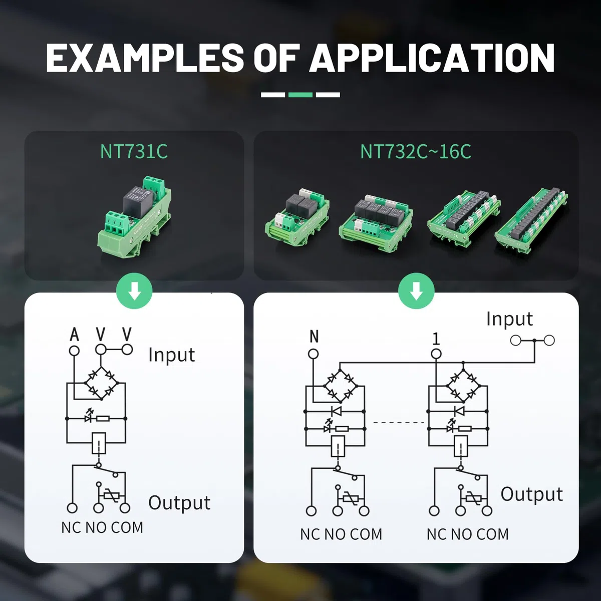 GEYA Modulo relè 4 canali 1SPDT Modulo relè di interfaccia 24VDC/AC (FY-T734-24VACDC)