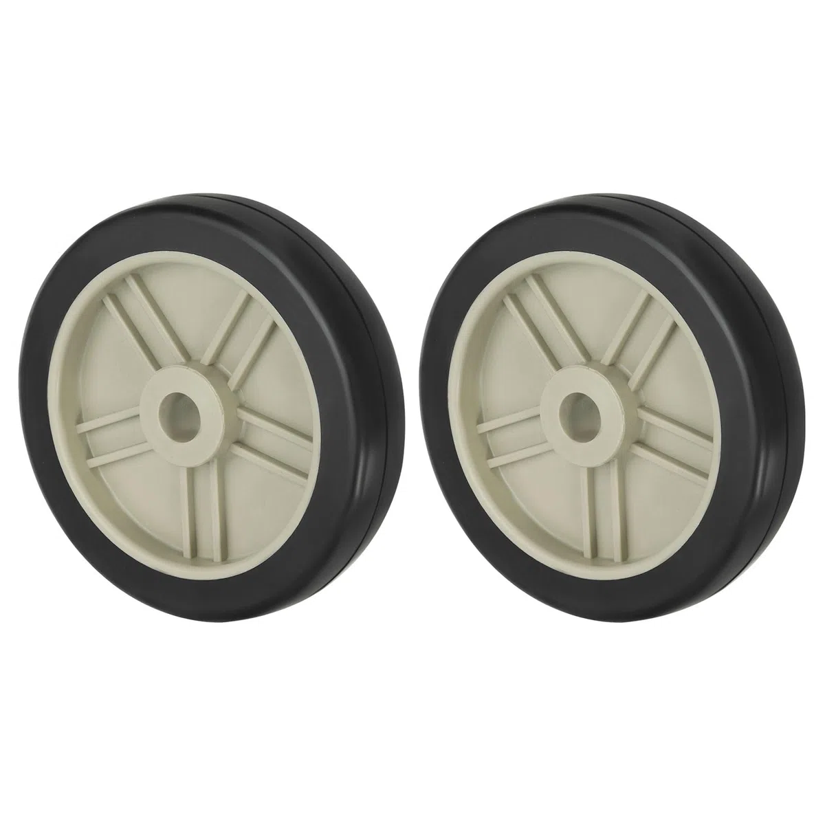 PATIKIL Ruote Compressore Aria 6", Parte Ricambio Universale per Ruote Compressore Aria 2pz, Ruote Ricambio per Ruote Compressore Aria Diametro 0,6" Foro Facile Mobilità, Beige