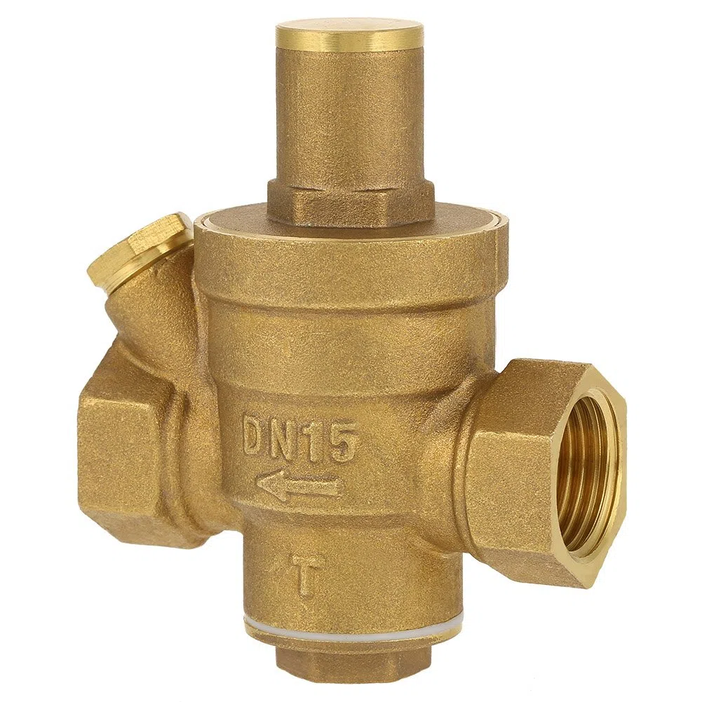 Ottone Regolabile Riduttore valvola di controllo pneumatica valvola di controllo manuale di Pressione Dell'acqua Regolatore Valvola Rubinetto Valvola Limitatore Idraulico Discussione DN25 1 (DN15)