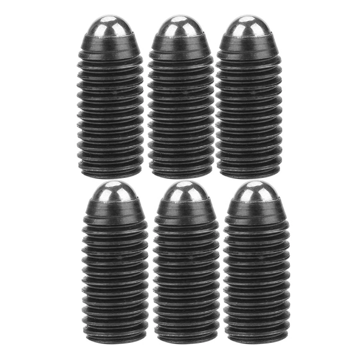 10 pz Molla Stantuffo M12 Vite Acciaio Al Carbonio Molla Stantuffo Sfera grano con sfera a molla m12 per Morsetti, Stampi, per Fabbrica, per Dispositivi Meccanici(M12*25(10PCS)) Veerklemmen