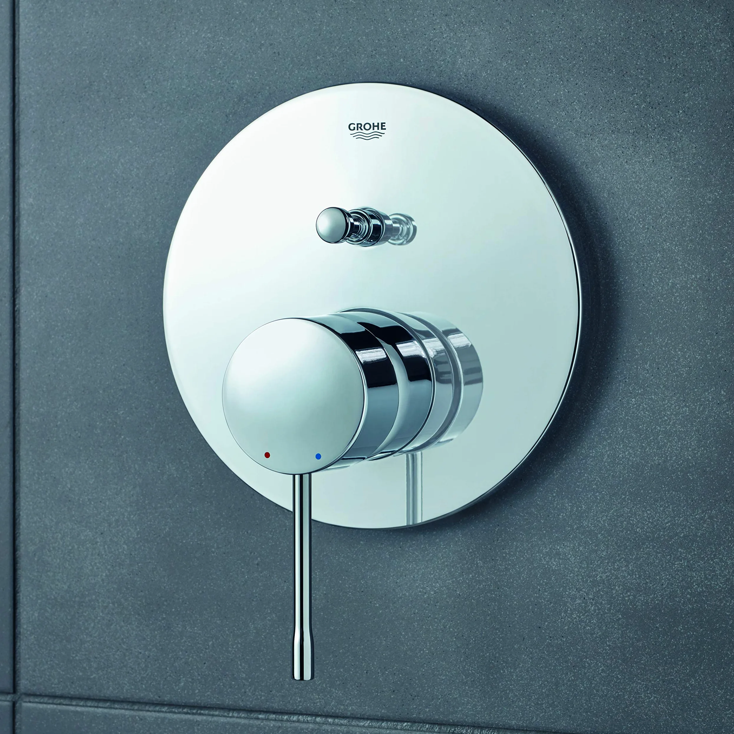 GROHE Essence Parte Esterna Vasca-Doccia Incasso per Smartbox, installazione QuickFix con fissaggi nascosti, 24058001
