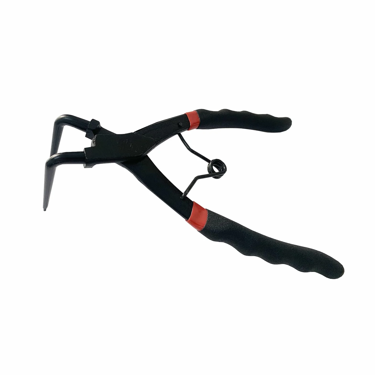 Pinze per anelli di sicurezza lunghe da 190 mm curvate a 90 gradi, cilindro interno principale per anelli di sicurezza interni, per camion, moto, auto