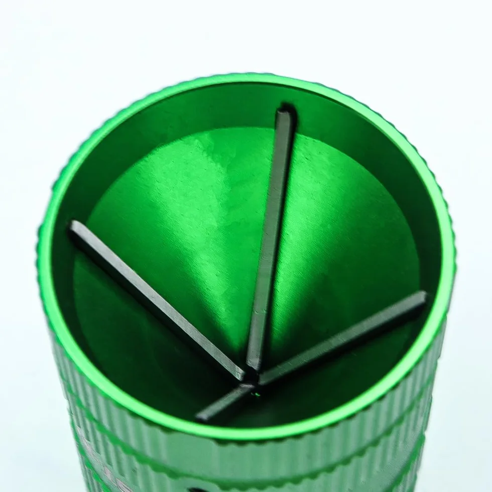 POFET Alesatore per Tubi, sbavatore in Lega di Alluminio, alesatore Universale per sbavatura Esterna Interna 6-38 mm per plastica, Tubi di Rame, Metallo, Legno (Verde)