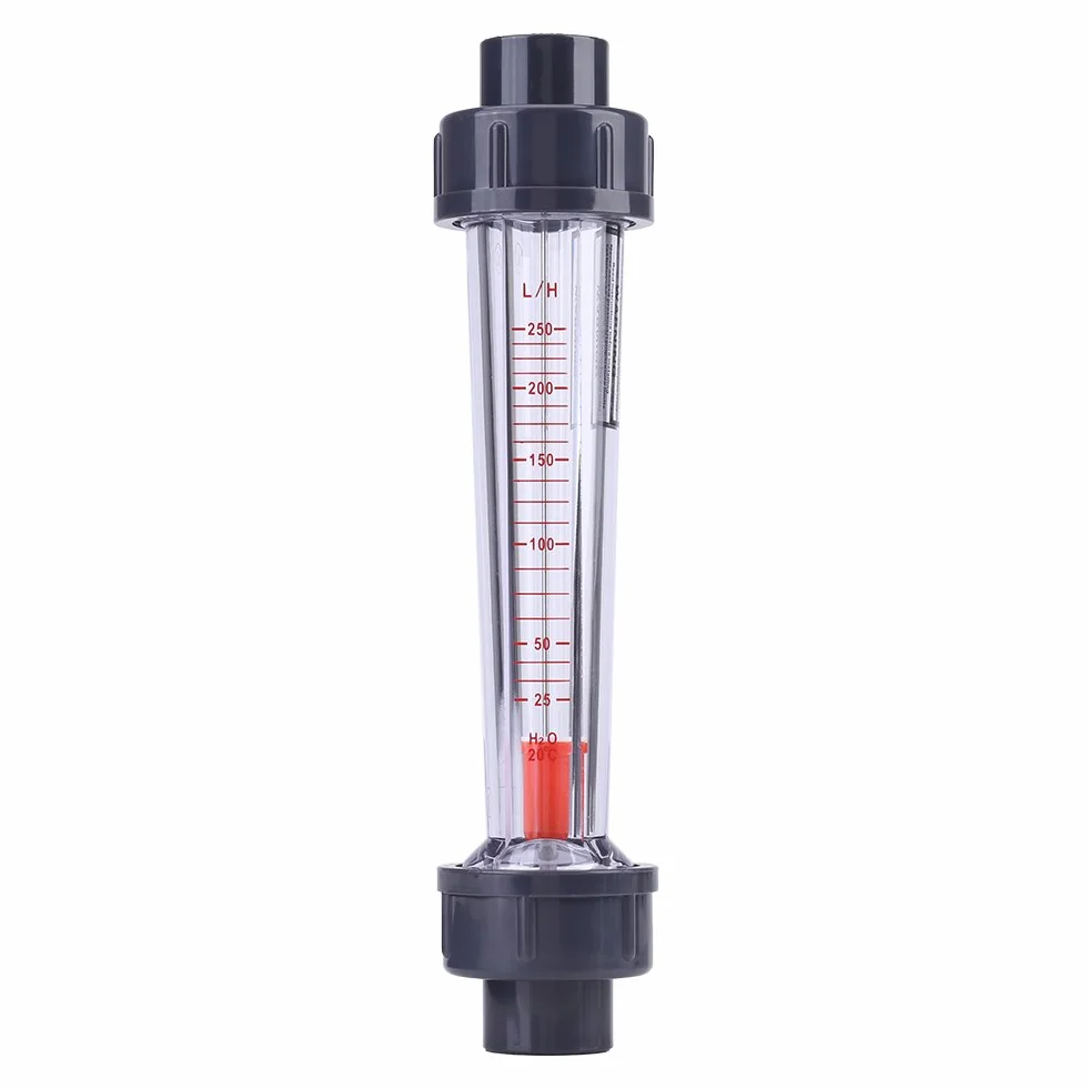 Misuratore di portata d'acqua, tipo di tubo 25-250L / H Flussimetro istantaneo in plastica per Etroleum, industria leggera, alimenti, protezione ambientale