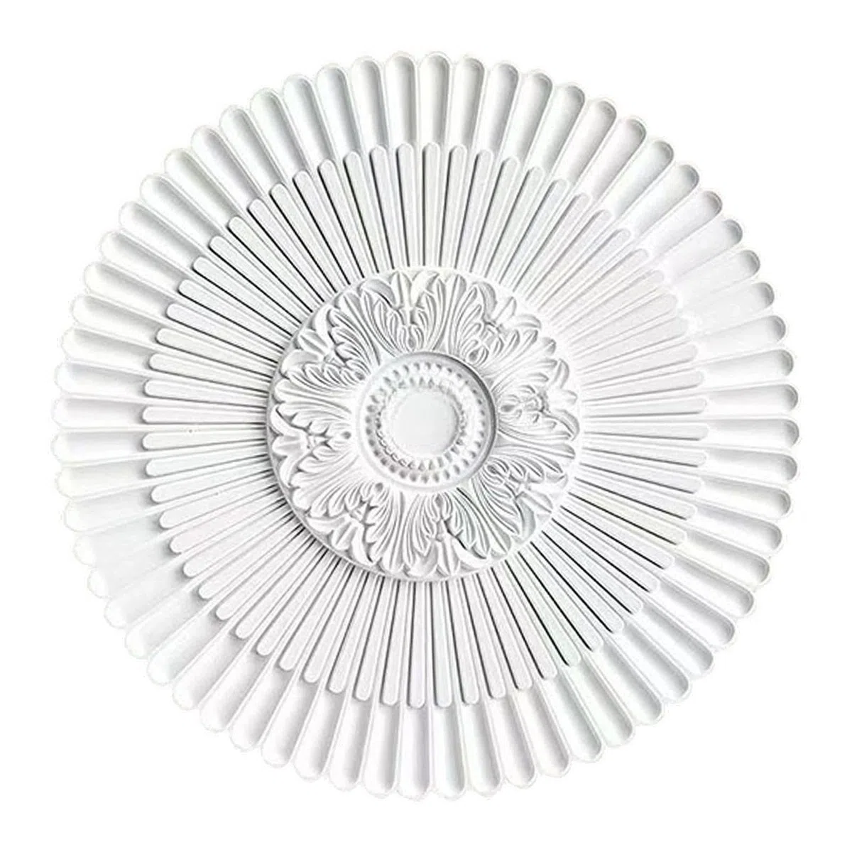 Rosone Da Soffitto, Placca Decorativa per Soffitto con Ornamenti Artistici E Facile Installazione per Interni, Diametro 40 cm