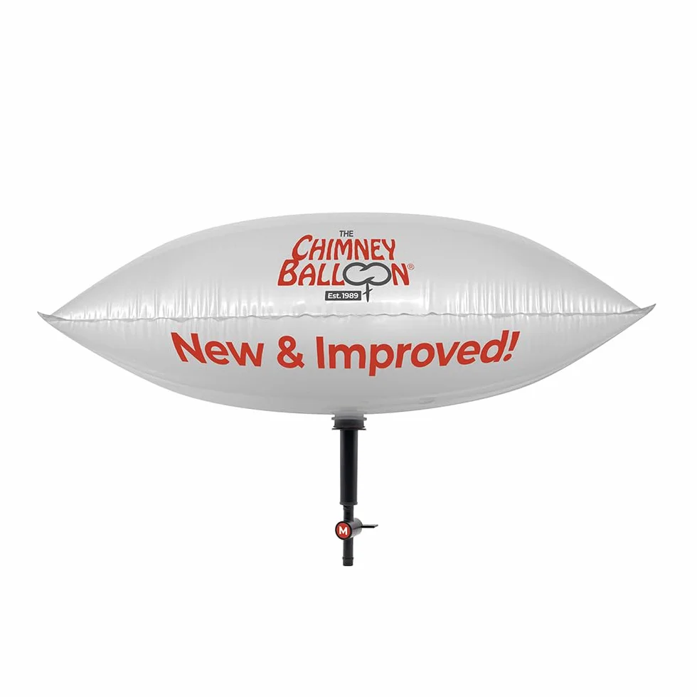THE CHIMNEY BALLOON CBLR1536 Paraspifferi per Camino, Trasparente, 38cm x 92cm