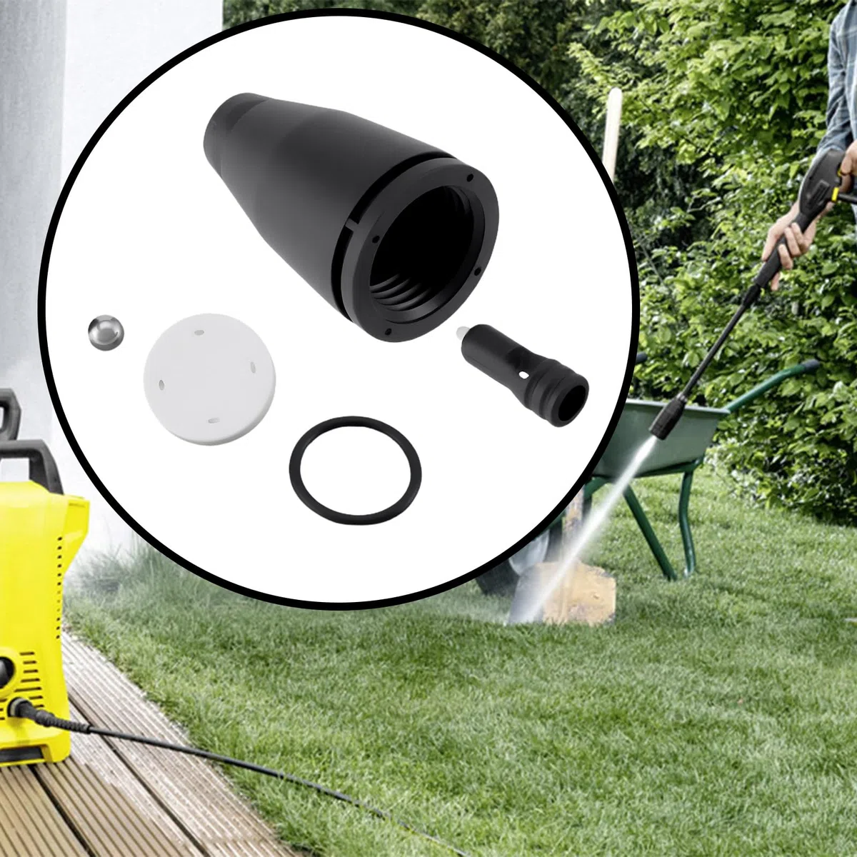Create idea Kit di riparazione per ugelli in ceramica turbo rotante compatibile con ugello Turbo Karcher K2 K3 K4