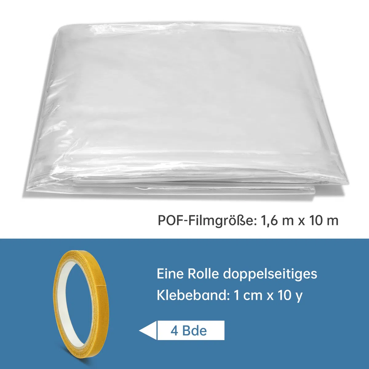 Pellicola termica invernale per finestre, pellicola isolante termica per finestre, per finestre e finestre (trasparente, 1,6 x 10 m)