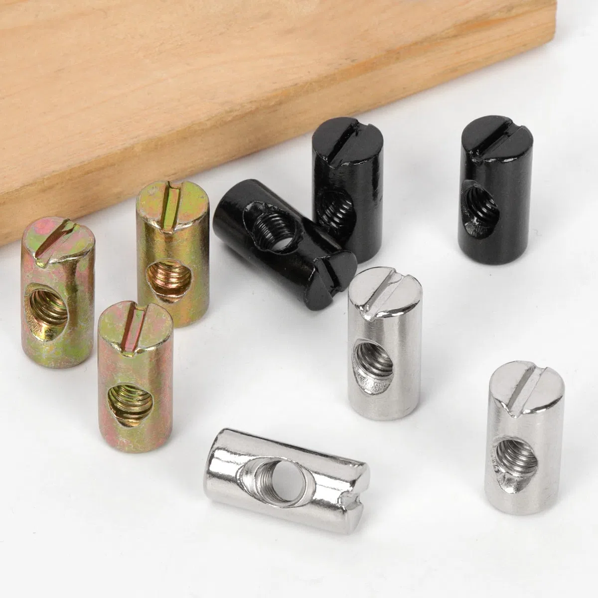 Metric M6 - Kit di supporto per dadi a barilotto (50, argento, 6 x 20 mm)