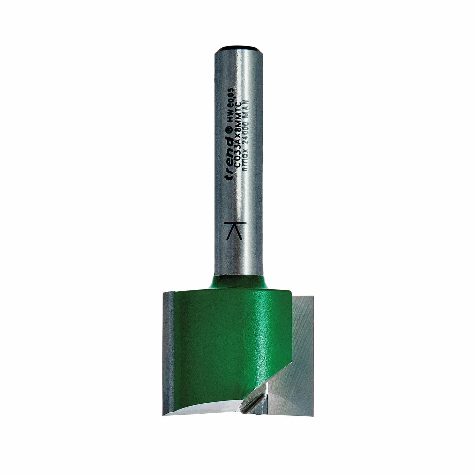 Trend Fresa a due taglienti per gole diametro 3 mm x taglio 9,5 mm, adatta per applicazioni come incisione, scanalatura, battentature e mortasatura poco profonda, C001AX8MMTC