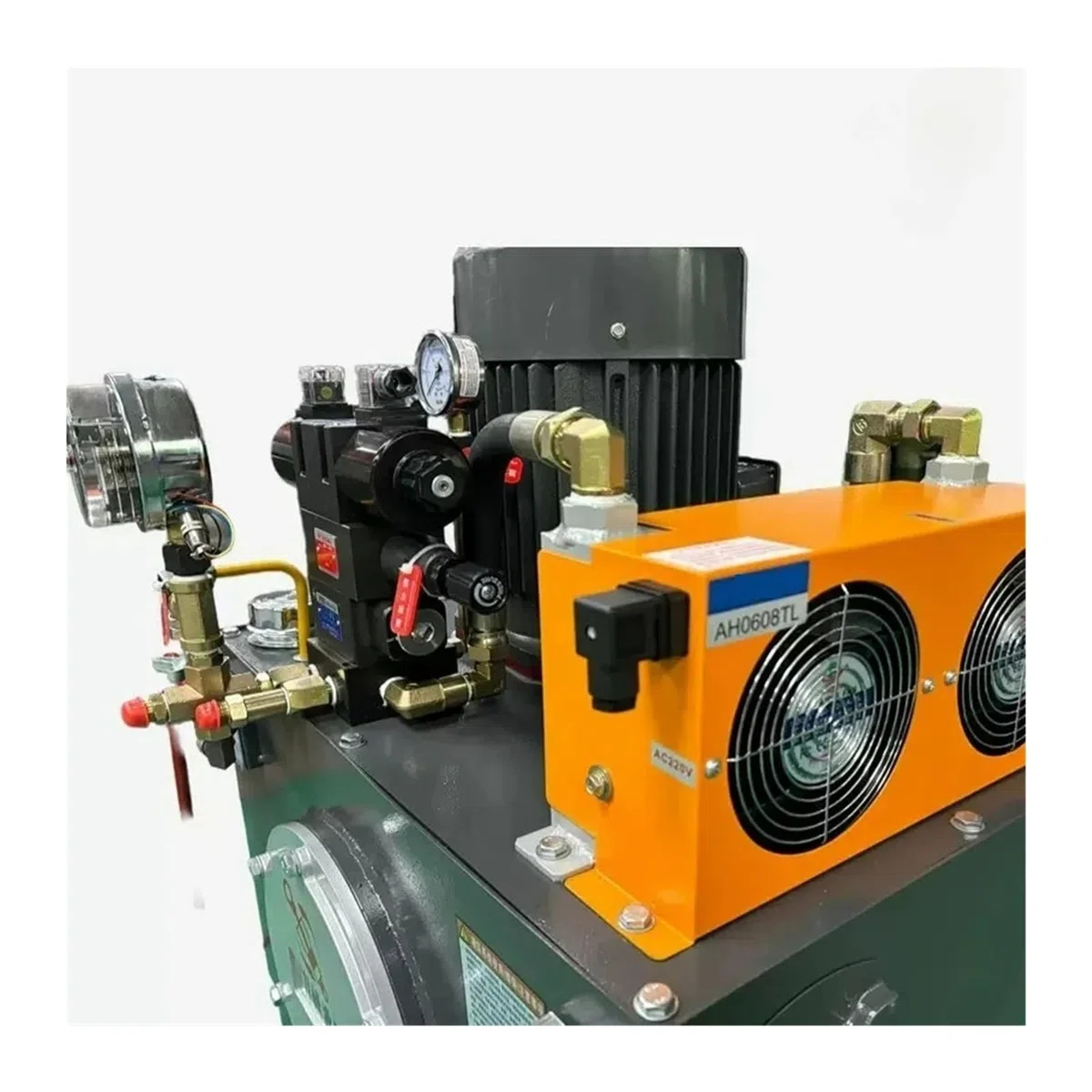 AH0608TL-CA Raffreddatore d'aria for olio idraulico – Unità di raffreddamento a doppia ventola for compressori e piccoli sistemi Efficiente(AH0608TL- 24V- DC)