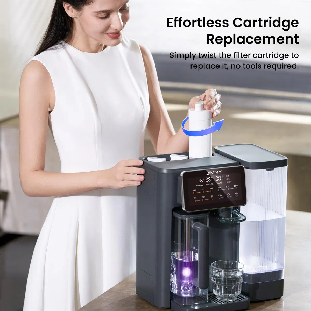 Jimmy R9 filtro composito in microfibra e carbone attivo M2S, per filtri di ricambio dell'impianto di osmosi R9 per acqua potabile da tavolo