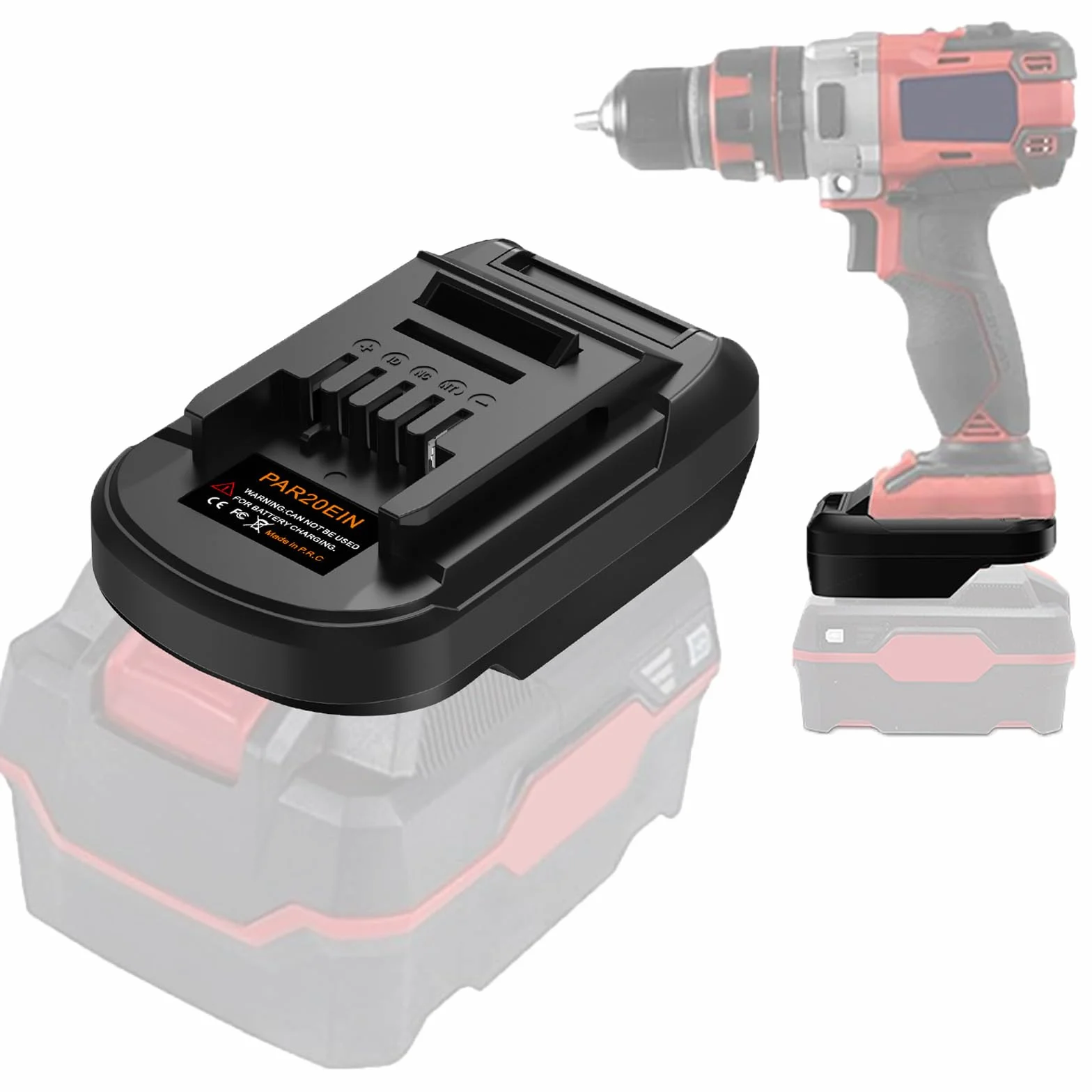 Adattatore batteria per Parkside 20 V Convert to for Einhell batteria 18 V