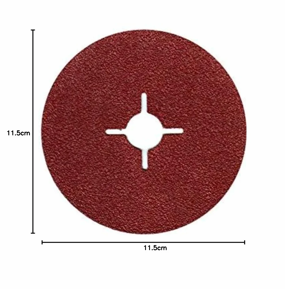 Confezione da 25/50 dischi in fibra 115, 125, 180 mm, grana 24-180, per smerigliatrice angolare (50 x DM 115 mm, grana = 80)