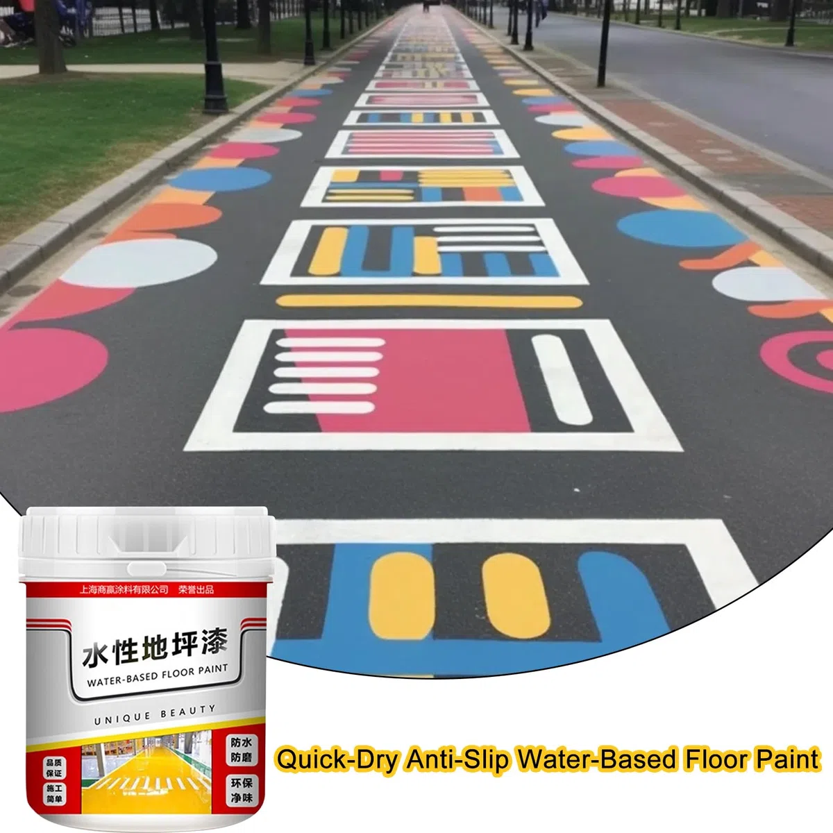 Vernice per calcestruzzo per interni ed esterni, resistente al, grigio antracite, 500 g, rivestimento per pavimenti in plastica liquida, vernice per cemento, muratura e legno, 10 colori