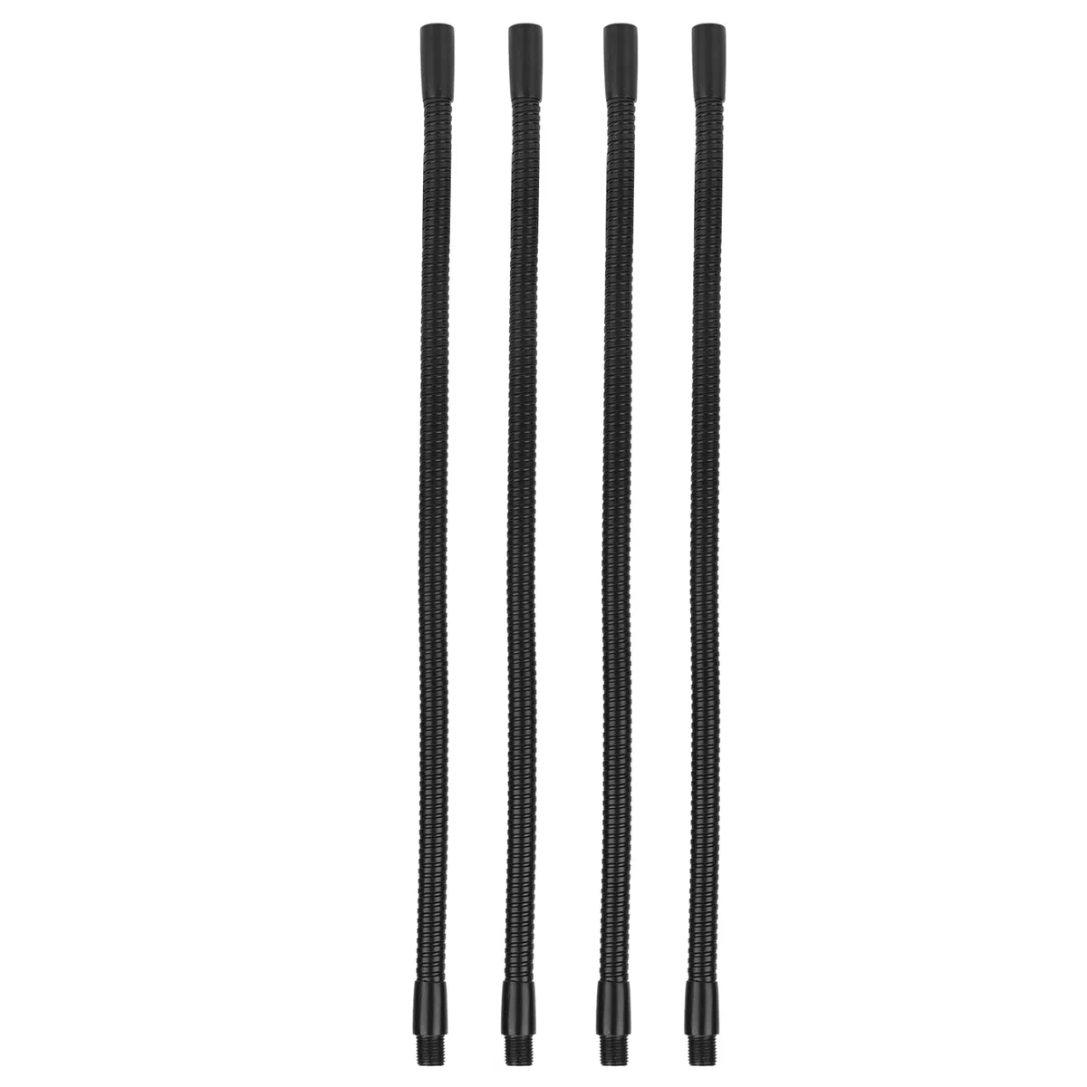 Tubo Flessibile per Lampada da Tavolo - 4 Pezzi Collo d'Oca in Alluminio, Diametro 10 mm, Lunghezza 30 cm