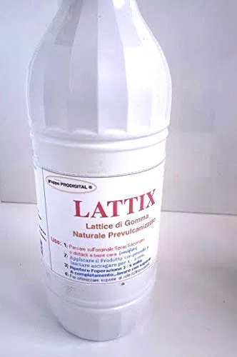 prodigital LATIX 1 LT Lattice di Gomma CREMOSO PREVULCANIZZATO PENNELLABILE per Creare STAMPI Oppure Utilizzato nella scenografia Denso E Anti GRUMOLI